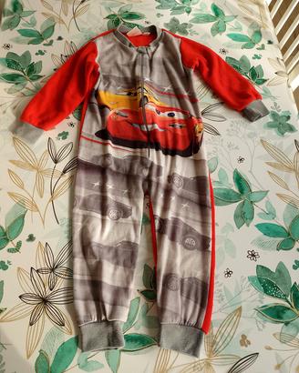 Pigiama intero Cars Disney Pixar bimbo Tg2-4 anni