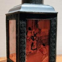 Antico Caddy Tè Cinese Peltro Chaozhou fine '800