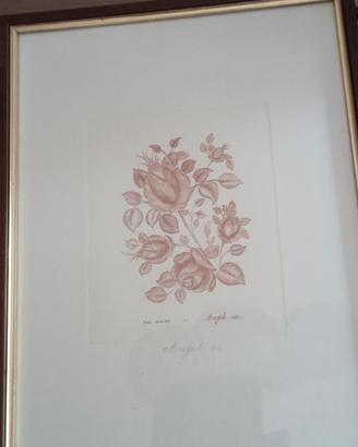 Quadro con stampa floreale 