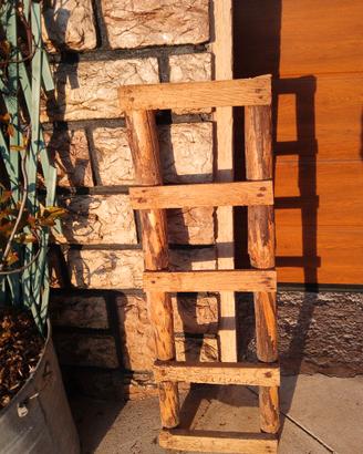 scala piccola in legno vintage