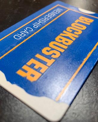 Blockbuster Membership card, tessera rara