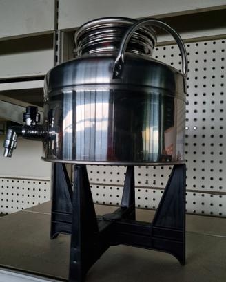 fusto inox 18/10 per alimenti litri 5