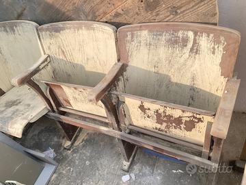 sedie cinema anni 40 , ben conservate