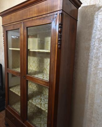 Vetrinetta francese di fine '800 con ante in vetro