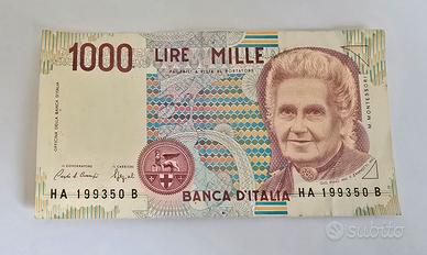 BANCONOTA MILLE 1000 LIRE ANNO 1990
