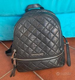 Zaino Michael Kors Nero in Pelle Trapuntata