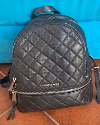 Zaino Michael Kors Nero in Pelle Trapuntata
