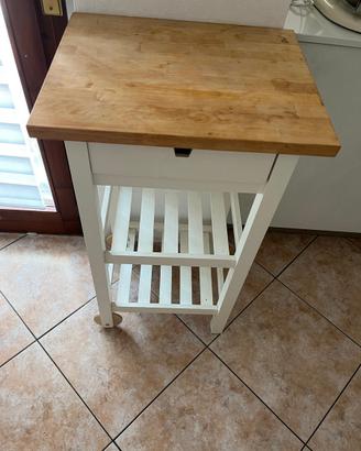 Carrello Forhoja IKEA in betulla bianco