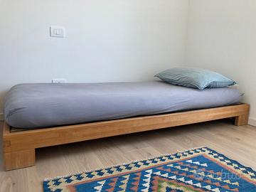 letto ecologico in faggio lamellare con tatami