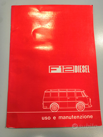 Manuale manutenzione alfa F12 Diesel