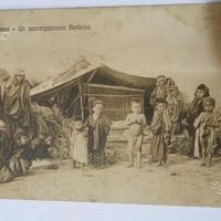 Cartolina Libia italiana accampamento beduino