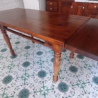 Tavolo cucina allungabile artigianale in legno