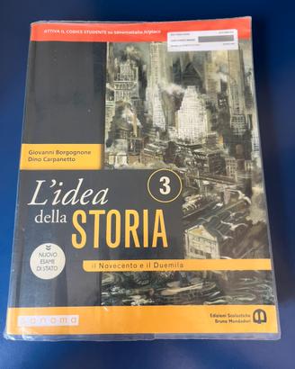 Libro storia: L’idea della STORIA