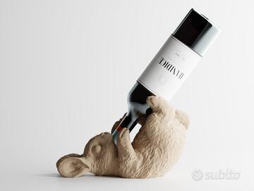 portabottiglie di vino stampato in 3d