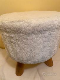 Sgabello in peluche NATURN LIVING