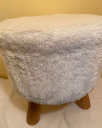 Sgabello in peluche NATURN LIVING