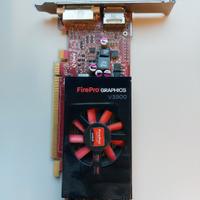 Scheda video AMD firepro graphics v3900 1gb ddr3 