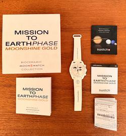 Swatch Mission to Earthphase Moonshine Gold