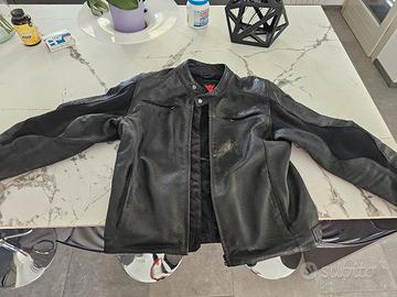 giacca pelle moto dainese
