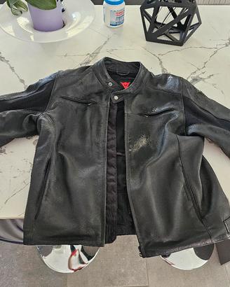 giacca pelle moto dainese
