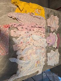 Vestiti bambina neonata, da 0 à 3 mese. 18 pezzi