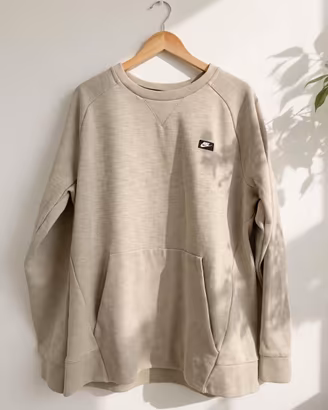 Felpa Nike beige oversize Tg M donna unisex