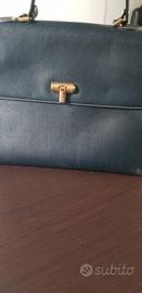 BORSA BLU GIANFRANCO FERRE 