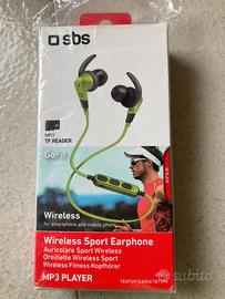 SBS Cuffie Sport bluetooth con lettore MP3 - Nuove