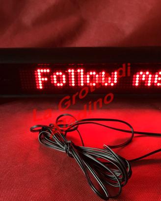 Messaggio scorrevole display LED