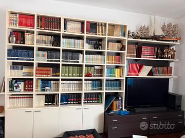 LIBRERIA DI PREGIO IN VERO LEGNO - MOBILE TV