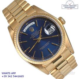 ROLEX  Day-Date 18038 President Soleil blue dial