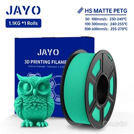 Filamento JAYO PETG HS Matte 1.1kg Verde Menta