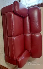 Divano due posti e tre posti pelle di bufalo