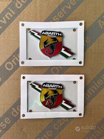 Loghi emblemi Scorpione Abarth 500 Punto Laterali