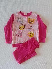 Pigiama Emoji 6 Anni 116 cm Cotone. Pari al nuovo