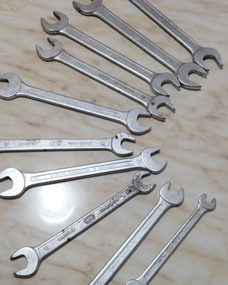 10 Chiavi ABC professionali a forchetta doppia