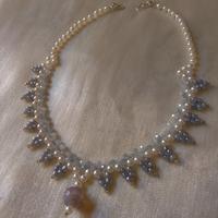 Collana  Elegante Artigianale Pendente Agata 