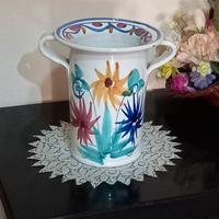 Vaso con manici splendido! motivi floreali 