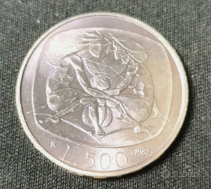 500 lire argento 1987 Famiglia FDC