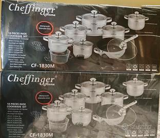 Set Pentole cheffinger home 18 pezzi