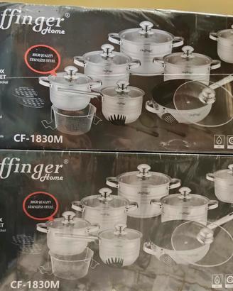Set Pentole cheffinger home 18 pezzi