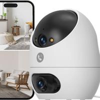 Telecamera di Sicurezza a Doppio Obiettivo, 3K 5MP