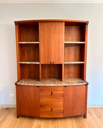 Armadio Credenza di legno e marmo