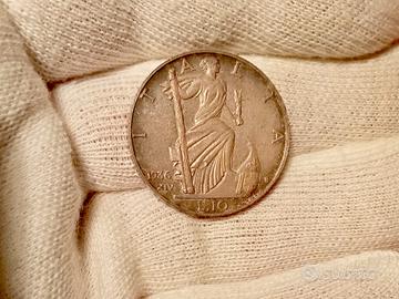 10 lire d'argento 1936 XIV
