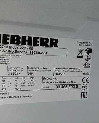 frizer liebherr GNP2713 usato
