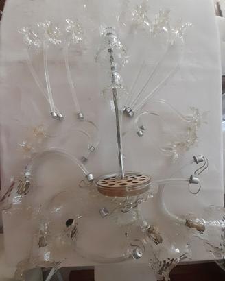 Lampadario in vetro di Murano