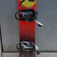 Snowboard compreso attacchi e scarponi 