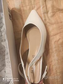 Scarpe donna ballerine bianche n.38/39