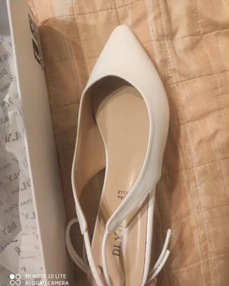 Scarpe donna ballerine bianche n.38/39