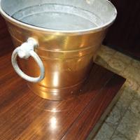 secchiello porta ghiaccio in ottone 